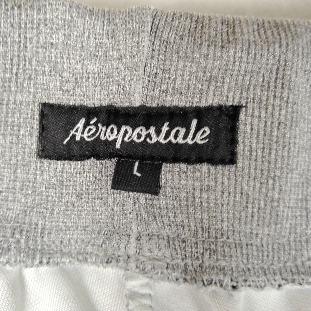 Aeropostale Mens Jogger Sweatpants Heather Gray Drawstring Logo Size L - Picture 3 of 9